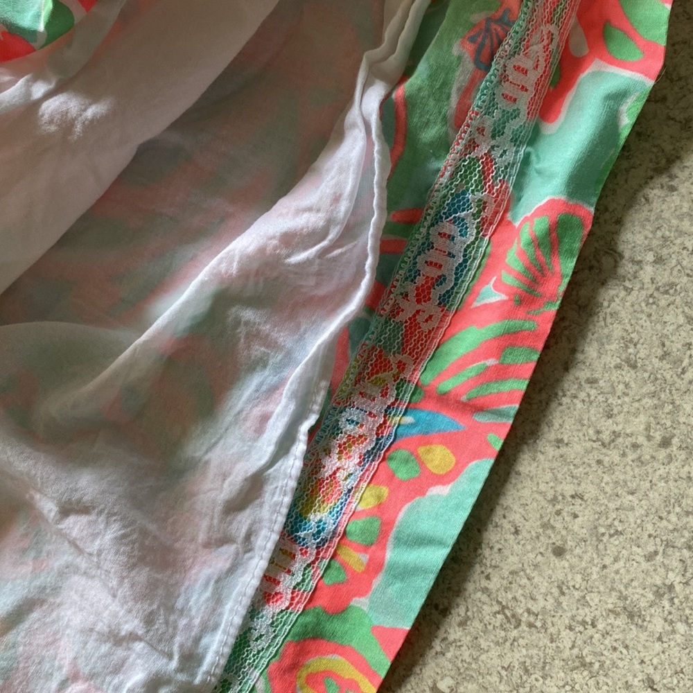 Lilly Pulitzer One Shoulder Dress Bright Blue - Picture 4 of 13